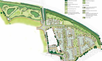 Landscape masterplan for Kentwood with SANGS and park